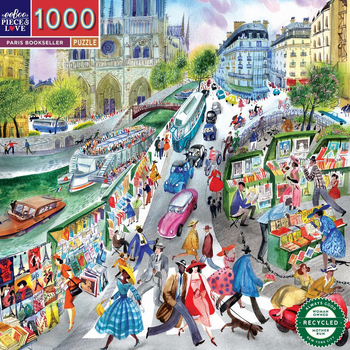 1000pc eeBoo Jigsaw Puzzle Game Paris Bookseller 14+
