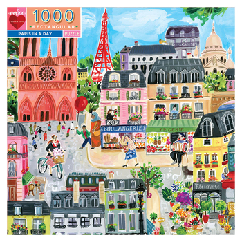 1000pc eeBoo Jigsaw Puzzle Game Paris In A Day 14+