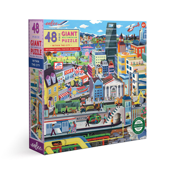 48pc eeBoo Jigsaw Puzzle 76x61cm Within the City 4+