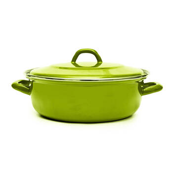 Classica 22cm Heavy Gauge Casserole w/ Lid Apple Green Kitchen