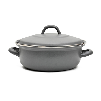 Classica Heavy Duty 26cm/4.2L Steel Casserole w/ Lid - Blue Grey