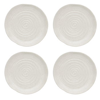 4PK Ecology Ottawa Calico Stoneware Side Serving Plate 21cm