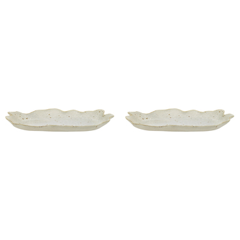 2PK Ecology Dinnerware Stoneware Inlet Oval Plate 28cm