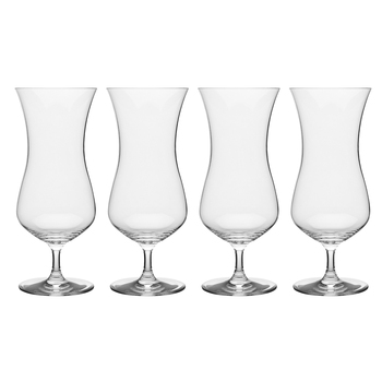 4pc Ecology 495ml Classic Crystalline Glass Hurricane Cup Set - Clear