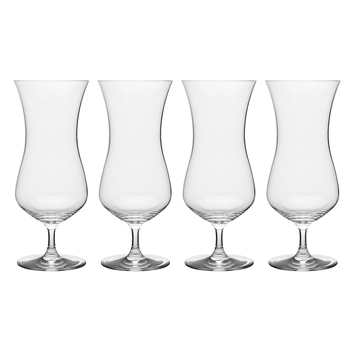 4pc Ecology 495ml Classic Crystalline Glass Hurricane Cup Set - Clear