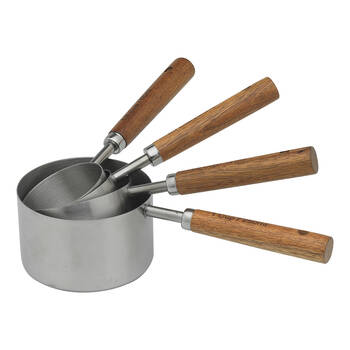 4pc Ecology Provisions Stainless Steel Measuring Cups Set 