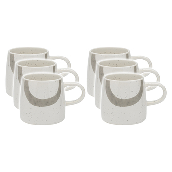6PK Ecology 340ml Stoneware Coffee/Tea Nomad Mug - Charcoal
