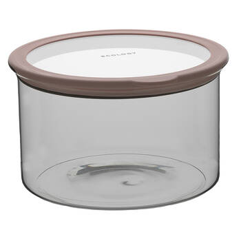 Ecology Store Round 2.9L Glass Barrel/Canister 20.8cm - Clear Lid