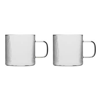 2pc Ecology 440ml Infuse Classic Glass Tea/Coffee Cups 12x9cm