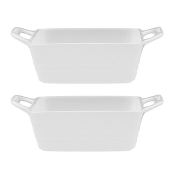 2PK Ecology Signature Square 24cm Porcelain Baker Dish
