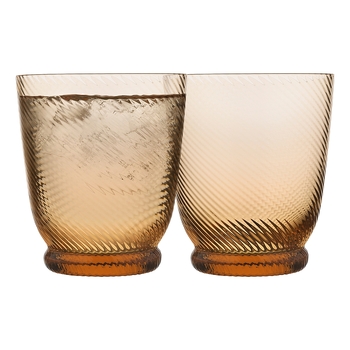 4pc Ecology Aveline Glass Drinking Tumblers Set Marigold 280ml