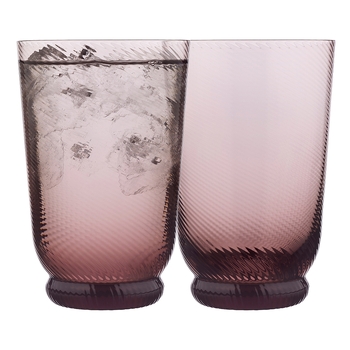4pc Ecology Aveline High Ball/Cocktail Drink Tumblers Set Plum 400ml