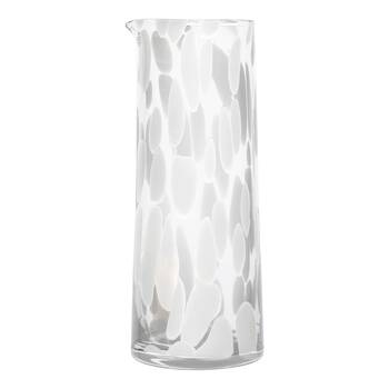 Ecology Camille Soda Lime Glass Carafe Drink Decanter Jug 1.3L White