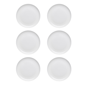 6PK Ecology 27cm Canvas Dinner Plate Coupe Dinnerware - White