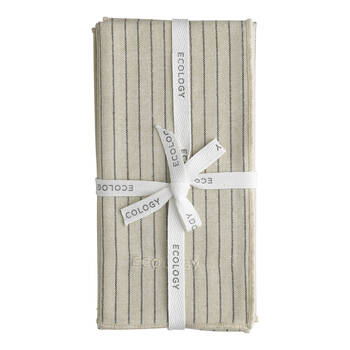 4pc Ecology Tonka Soft Cotton Table Napkins 45x45cm