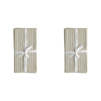 8pc Ecology Tonka Soft Cotton Table Napkins 45x45cm