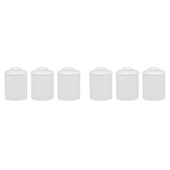 6pc Ecology Signature Porcelain Kitchen Round Canisters