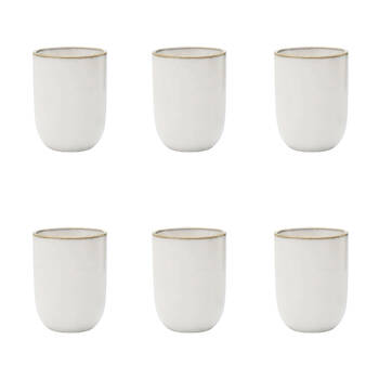 6PK Ecology Element Stoneware Cuddle Mug Tableware 250ml - Blanc