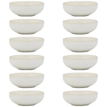 12PK Ecology Element Stoneware Bowl Tableware 11cm - Blanc