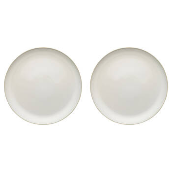 2PK Ecology Element Stoneware Serving Platter Tableware - Blanc