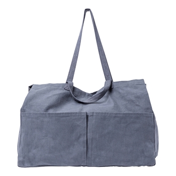 Ecology Voyage Cotton Versatile Tote Bag Steel Large 50cm