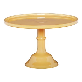 Ecology Glass Torte Cake Stand Dessert Display 29x18cm Honey Yellow
