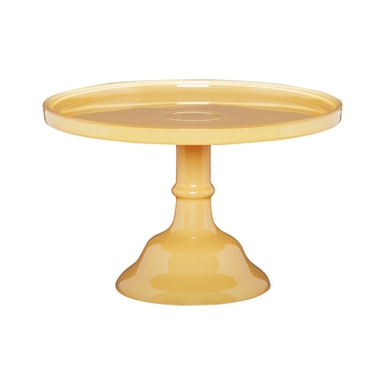 Ecology Glass Torte Cake Stand Dessert Display 25x15.5cm Honey Yellow
