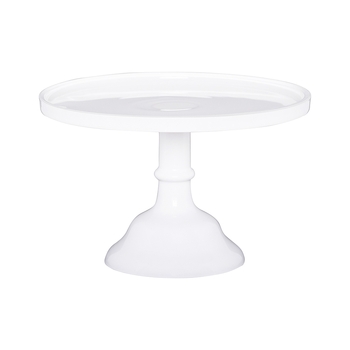 Ecology Glass Torte Cake Stand Dessert Display 25x15.5cm White