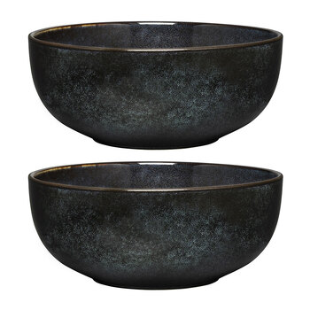 2PK Ecology Element 20cm Stoneware Laksa Bowl Round - Raven