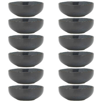 12PK Ecology Element Stoneware Bowl Tableware 11cm - Raven