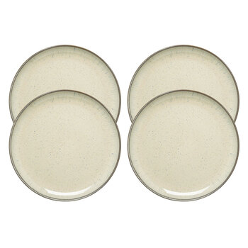 4PK Ecology Element 26.5cm Stoneware Dinner Plate Round - Doe