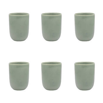 6PK Ecology Element Stoneware Cuddle Mug Drinking Cup 250ml - Dew