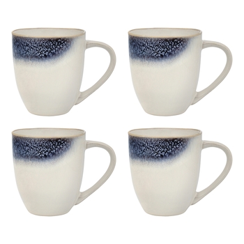 4pc Ecology 380ml Atol Mug Set Coffee/Tea Cup - Deep Blue