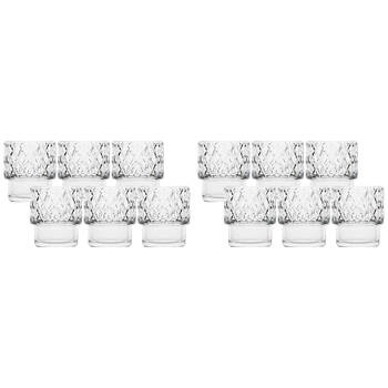 12pc Ecology Dante Glass Tumblers Set Drinking Cup 300ml - Clear