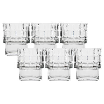 6pc Ecology Phineas Glass Tumblers Drinking Cup 300ml - Clear