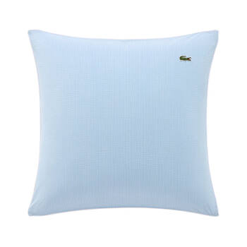 Lacoste L Tamis Euro Soft Bedding Pillowcase 100% Cotton Sateen 65x65cm Sky