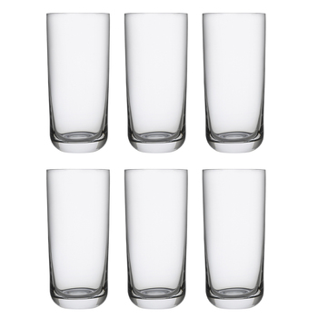 6pc Ecology 430ml Classic Crystalline Glass Hi Ball Set Cup - Clear