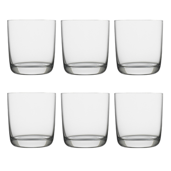 6pc Ecology 370ml Classic Crystalline Glass Tumbler Drinking Set - Clear