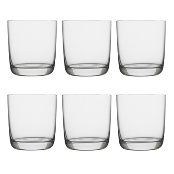 6pc Ecology 370ml Classic Crystalline Glass Tumbler Drinking Set - Clear