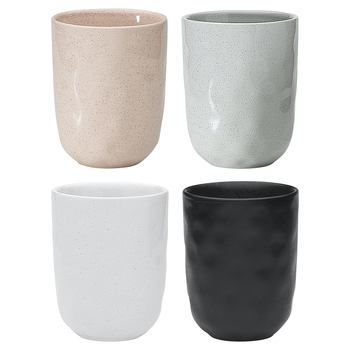 4pc Ecology Speckle Stoneware Cuddle Mugs Set 250ml