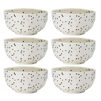 6PK Ecology Speckle Polka 14cm Stoneware Soup/Noodle Bowl Round