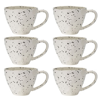 6PK Ecology Speckle 380ml Polka Coffee/Tea Mug w/ Handle Round