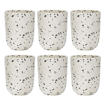 6PK Ecology Speckle Polka 250ml Stoneware Cuddle Mug Round