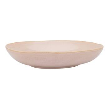 Ecology Reactive Glaze Stoneware Ottawa Shallow Bowl 28 x 5cm Pink Salt
