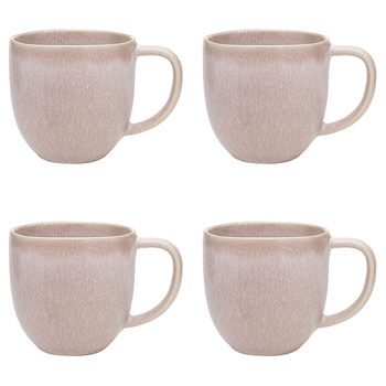 4PK Ecology Dwell Stoneware Drinking Mug - Dewberry 340ml