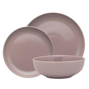 12pc Ecology Element Stoneware Dinner Set Tableware - Lilac