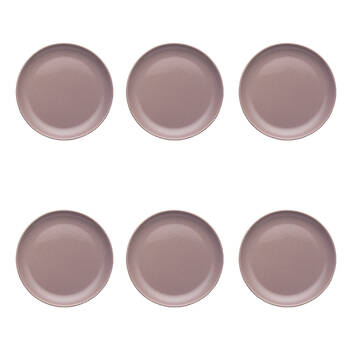 6PK Ecology Element Stoneware Side Plate Tableware 20cm - Lilac