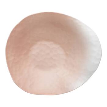 Ecology Reactive Glaze Porcelain Oyster Serving Bowl 27cm Pink Salt