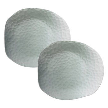 2PK Ecology Lightweight Glaze Porcelain Oyster Serving Bowl 30x28cm Meadow