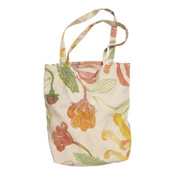 Ecology Midsummer Floral Cotton Shoulder Shopping Tote Bag